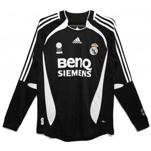 Camisa II Real Madrid 2006 2007 Adidas Retro Manga comprida